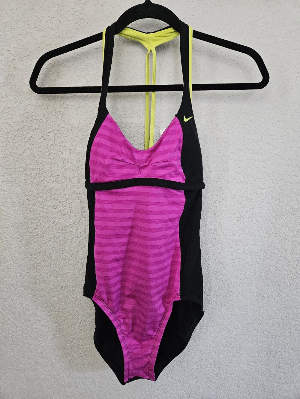 Nike Women’s One-Piece Swimsuit in Pink and Black